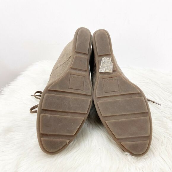 Dolce Vita 10 Womens Beige Suede Hidden Wedge Ankle Booties - Picture 9 of 9